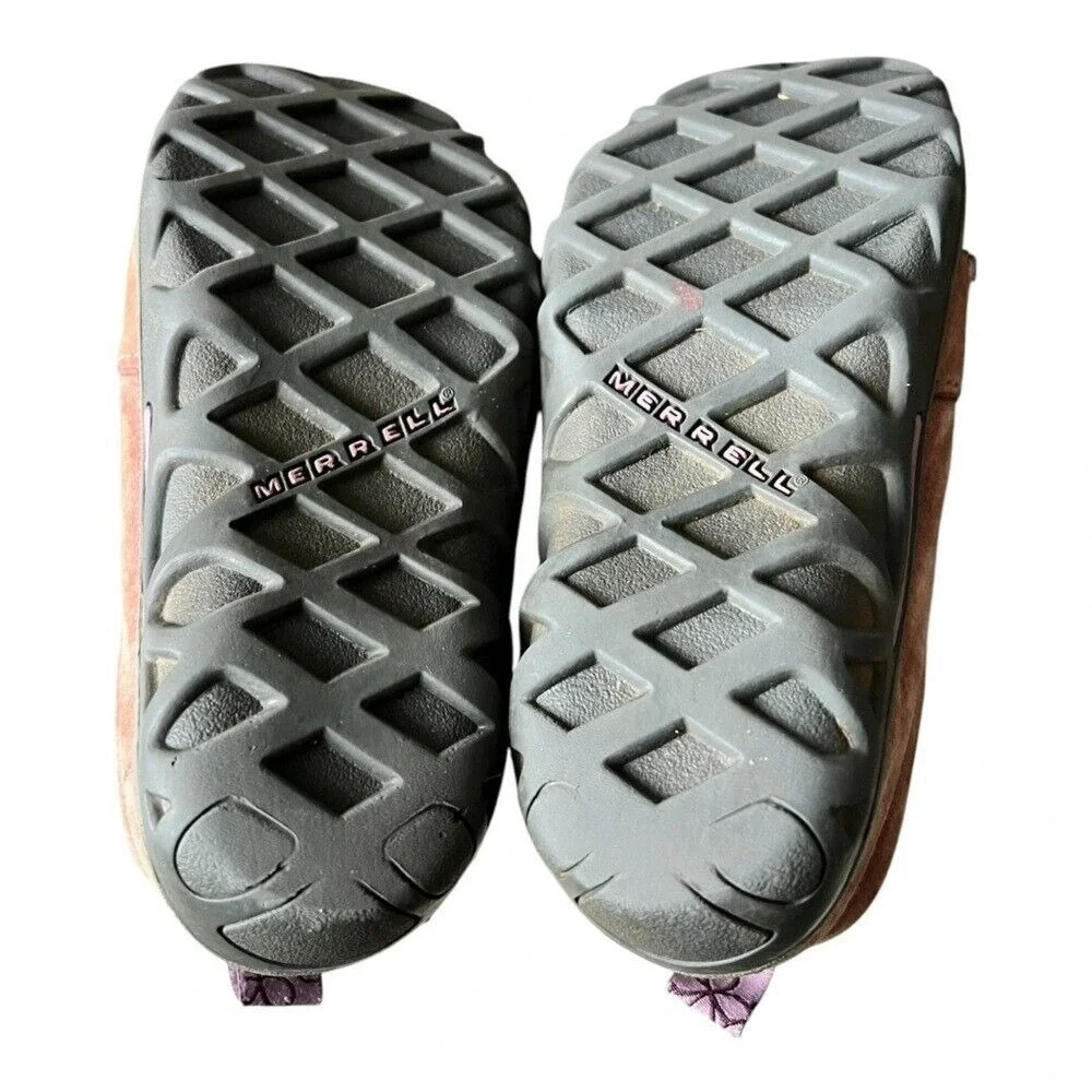 Merrell Kids Huckleberry Moc Suede Slip-On Shoes Girls size‎ 10.5 Hiking Pink